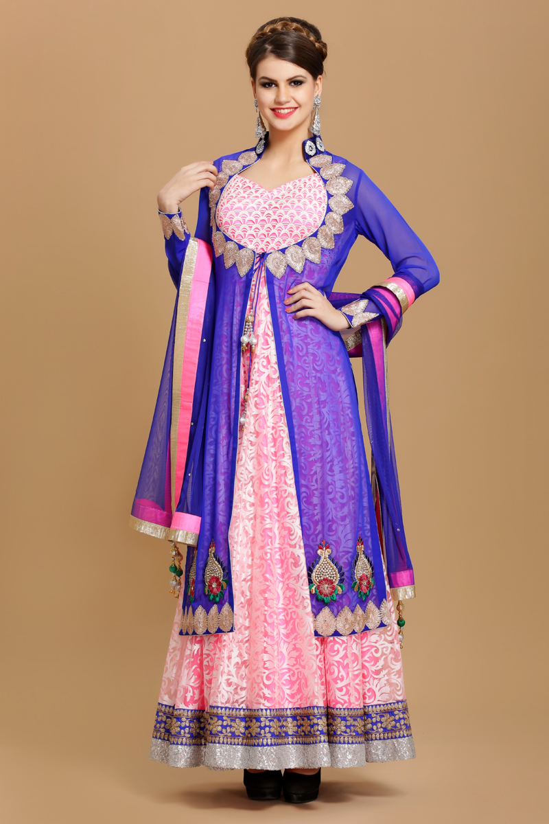 georgette suit neck design