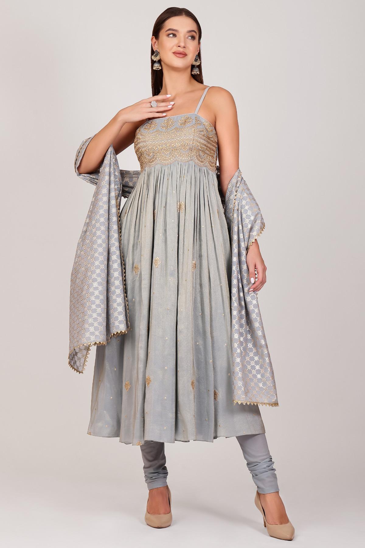 grey colour indian dresses Buy Embroidered Online for Women in USA 18/04