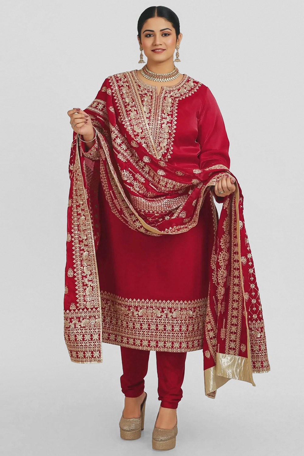 Gulnaar Party Wear 3-Piece