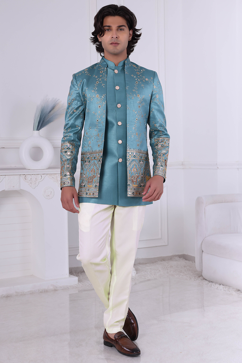 aje blue maxi dress LUXE SLIM FIT BUSINESS SHIRT | 100% COTTON