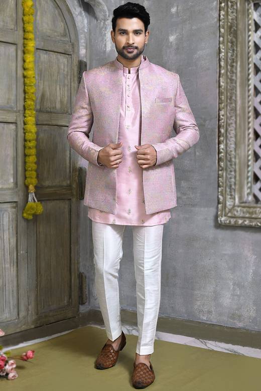 Buy Pink Engagement Indian Dresses Online for Men in USA