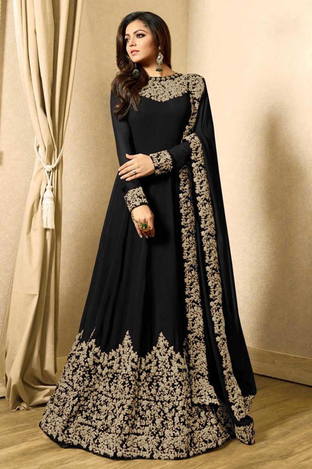bride black wedding dress pakistani Clothing: Buy Black Pakistani Wedding Clothing for Women Online in USA Size:UK 12-14 The kameez in an red formal dress IdealHouse Black 54 Inch