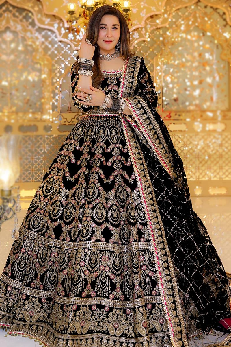 Indian pakistani black lehenga indian lengha choli Colors available indo western dress indian on sale dress wedding dress sequin work lehnga