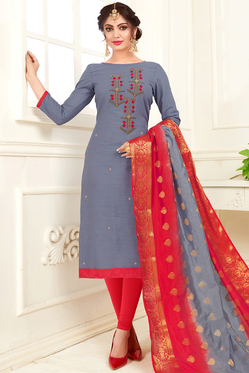 Cotton churidar dress neck designs best sale