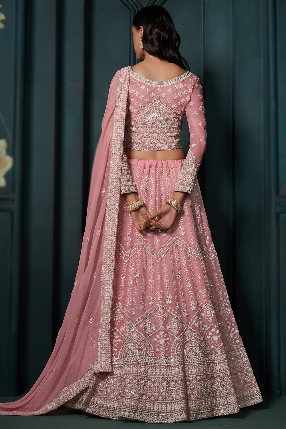 Blush pink deals lengha