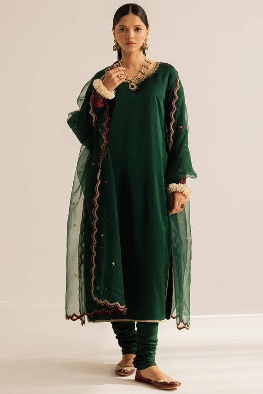bottle green pakistani dress Light Wedding rowvosnsep26