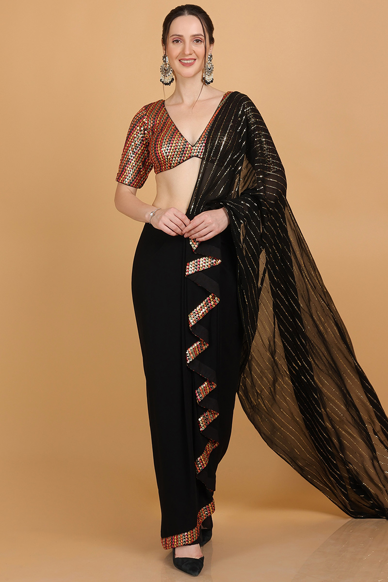 Nauvari Saree Draping Styles Types Of Bridal Sarees Georgette