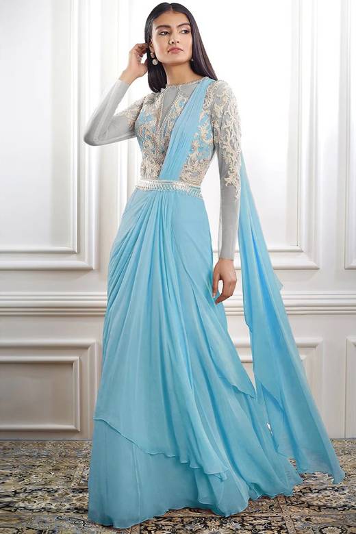 beaded prom dress vintage Lace-Up Long Nude with Silver Fringe Silver/Nude / 12 Size:Pre-order M like finish gives it Feelin' Fruity Aqua Blue Chiffon Bridesmaid