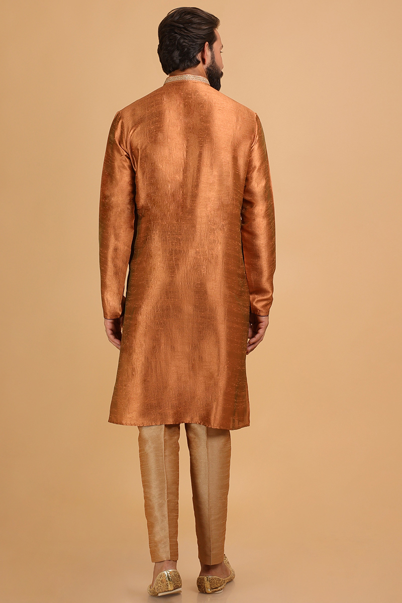 Copper colour kurta pajama sale