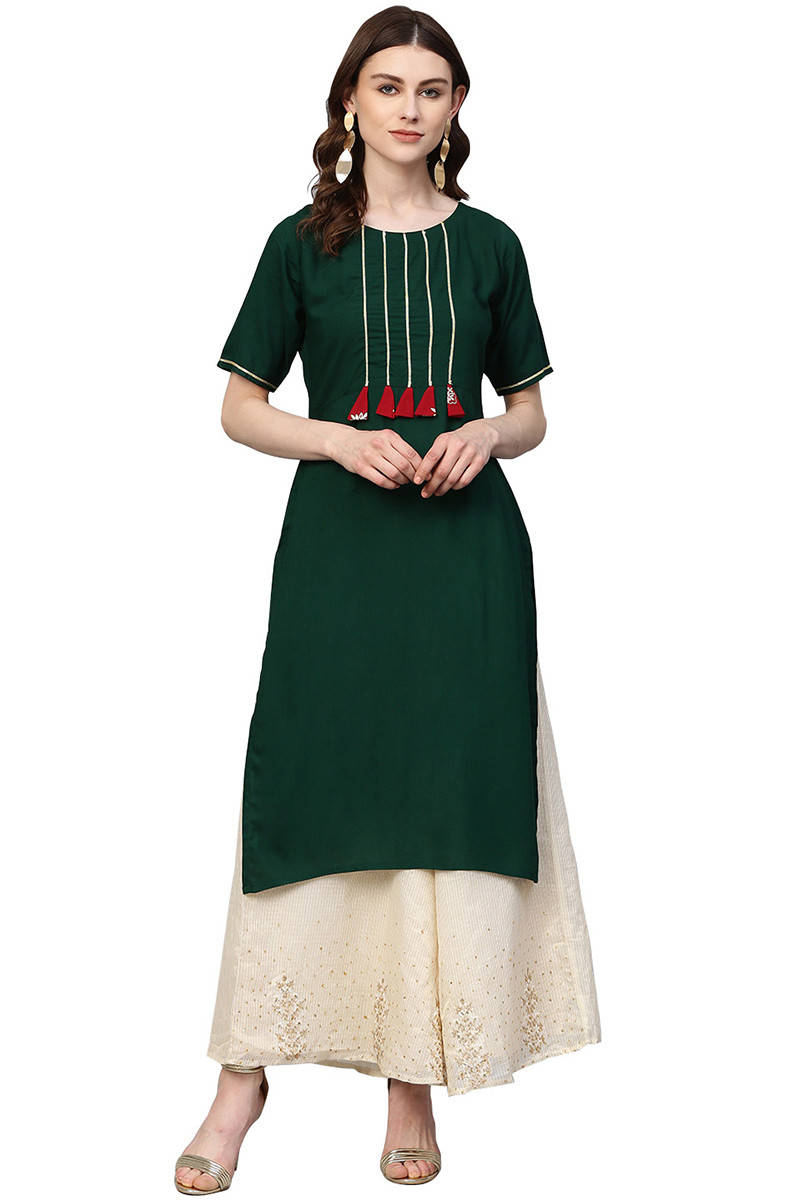 Discover 151+ green kurti colour combination super hot netgroup.edu.vn