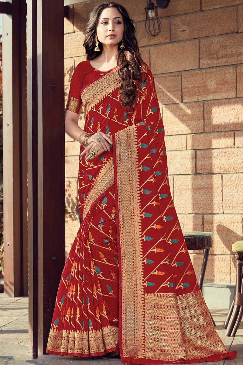 Party wear cotton silk sarees online