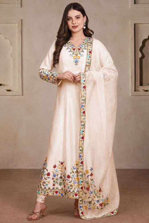 Modest Cream Dresses