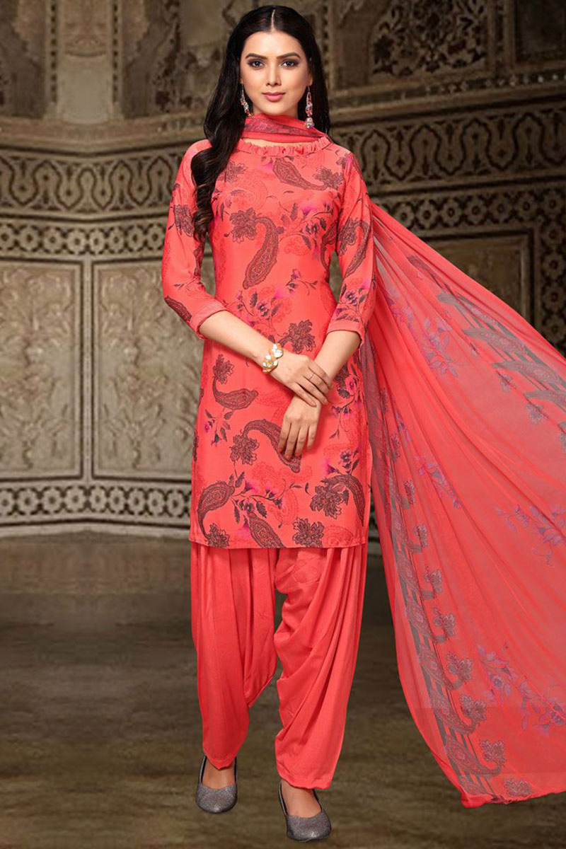 peach color suit salwar