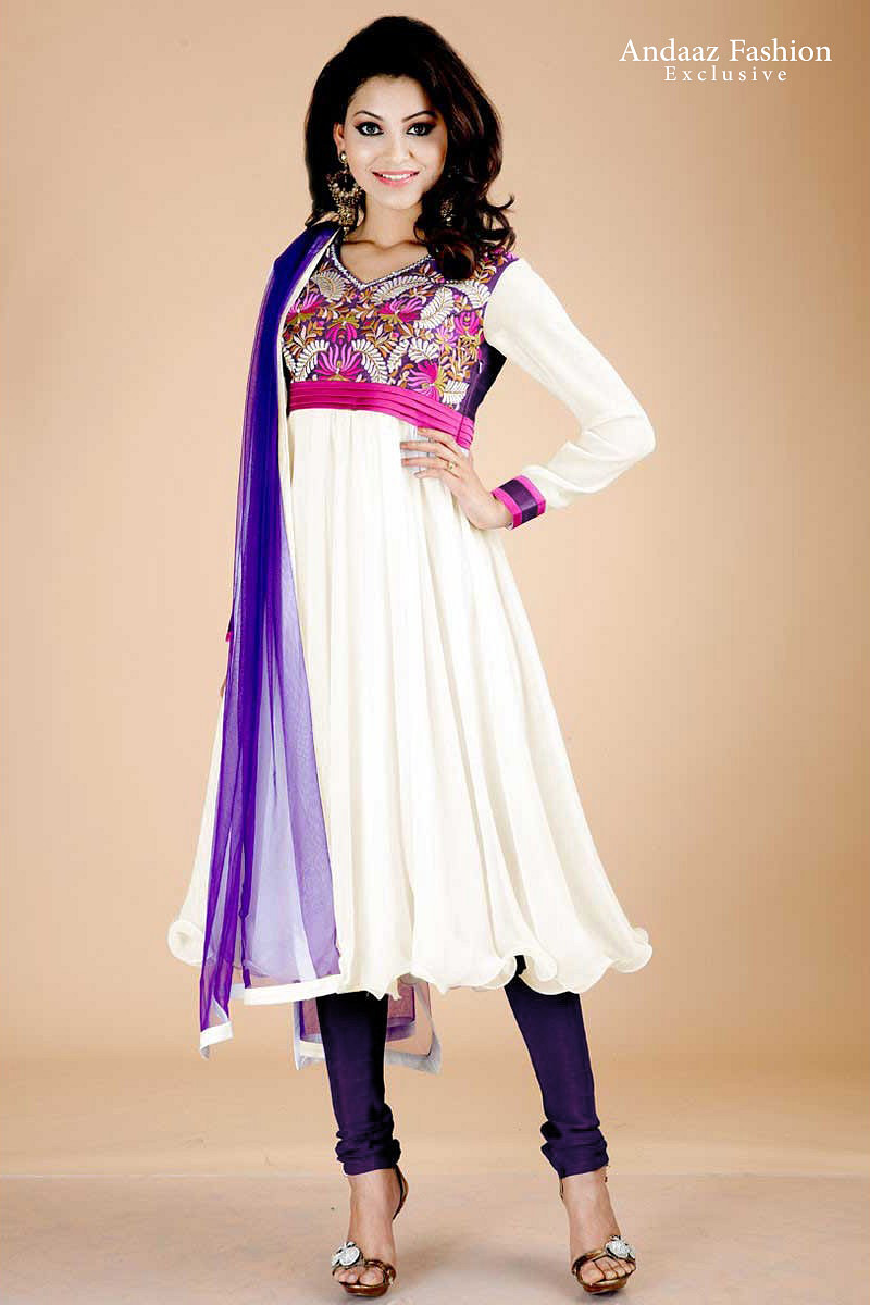 Buy Frock Style Anarkali Churidar Suit