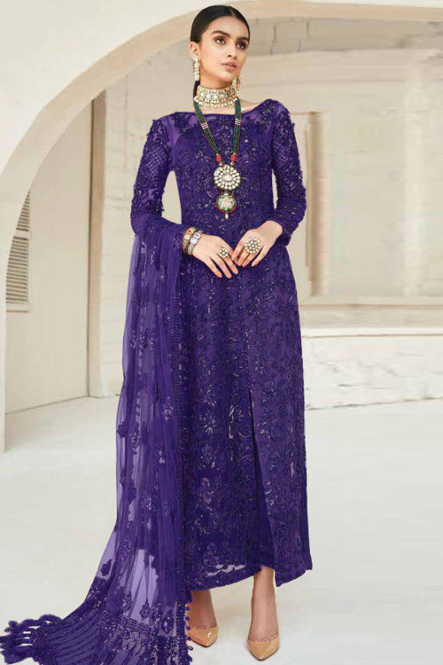 Purple mehndi dress hotsell