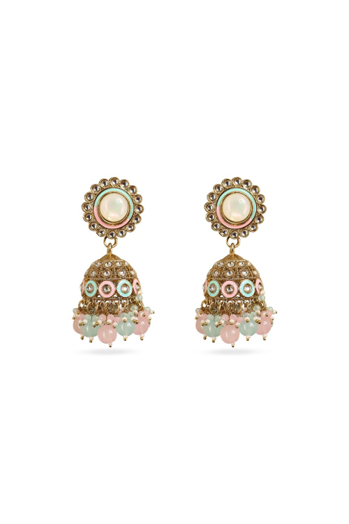 Multi Color Meenakari Work Earrings