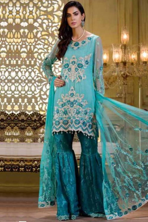 Buy Party Wear Chiffon Salwar Kameez Online for Women in UK
