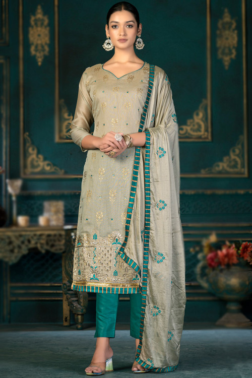 Beige colour hotsell salwar suit