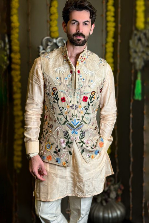 Buy 68 10XL Size Peach Rajasthani Kurta Pajama Online for Men in UK