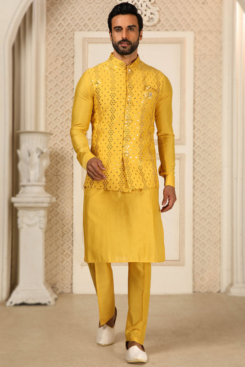 Punjabi kurta jacket discount