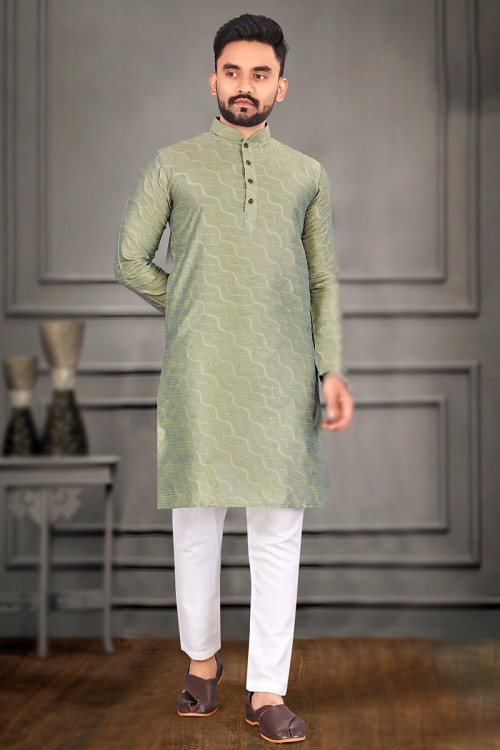 Kurta pajama side new arrivals cut