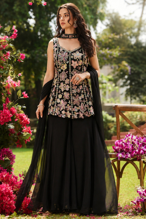 Black Salwar Kameez - Buy Black Pakistani Suits Online USA Black Salwar Kameez - Buy Black Pakistani Suits Online USA