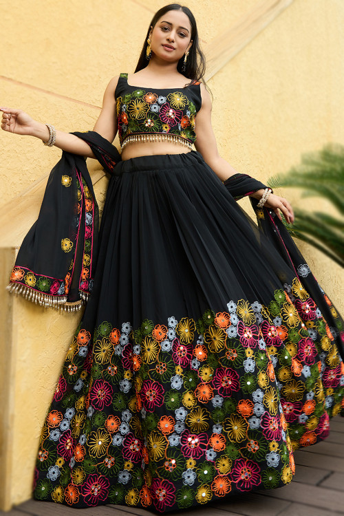 Black Lehengas Black Lehenga Choli Online Shopping
