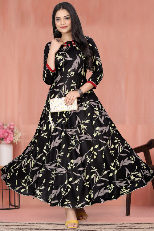 Black Gowns Online Latest Designs of Black Gowns Shopping
