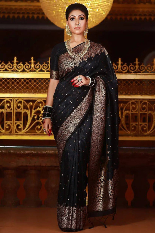 Buy Black Color net designer party wear saree in UK, USA and Canada-sgquangbinhtourist.com.vn