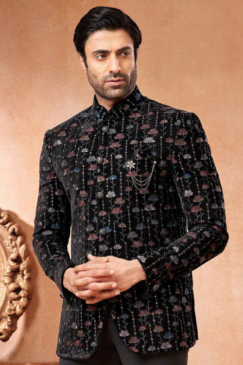 Floral indo western dresses for male best sale