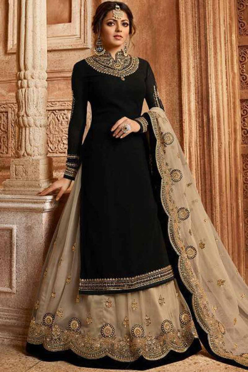 combination of black-red-golden | Indian outfits, Indian attire, Indian  designer wear