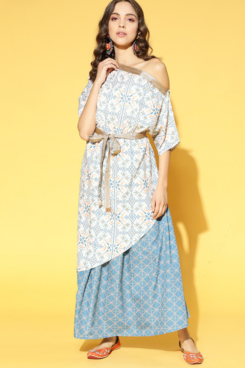 Buy 40 M Size Long Off Shoulder Kurtis Kurtas Online for Women in UK
