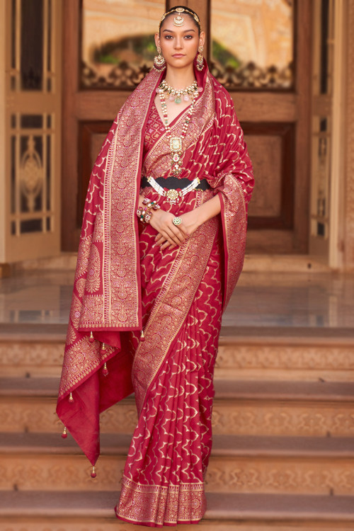 Red Bridal Saree Buy Latest Red Color Bridal Saree Designs Online Andaaz Fashion