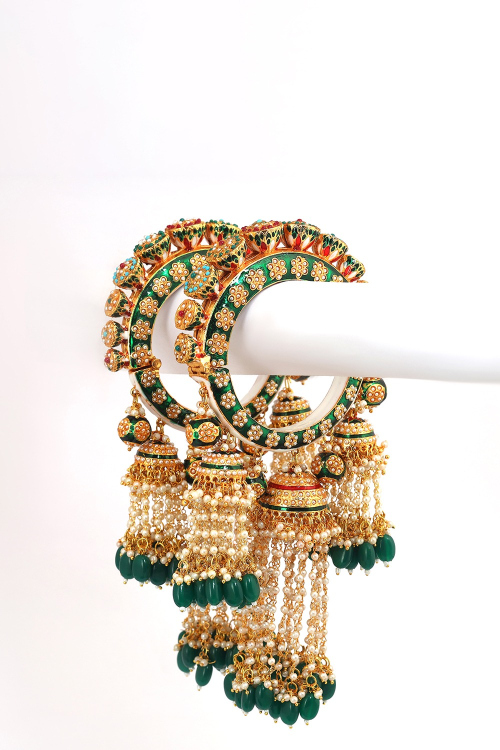 Alloy Multi Color MeenaKari Kaleera Style Kada