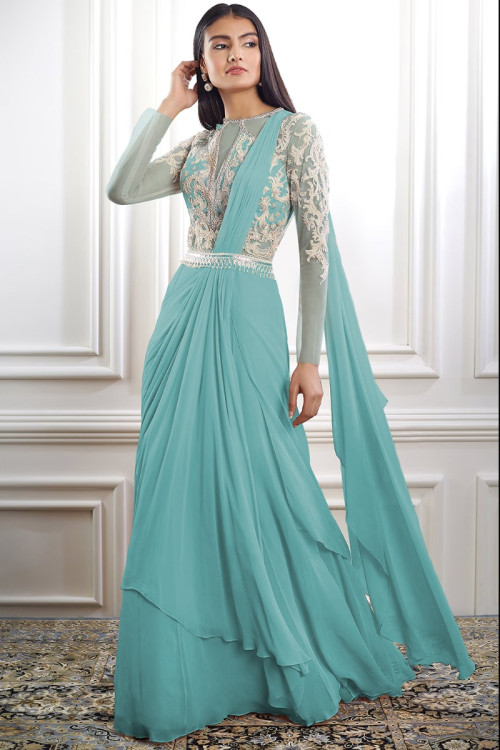 Plain party wear gowns store