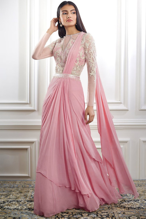Buy Indo Western Pink Indian Dresses Online for Women in UK