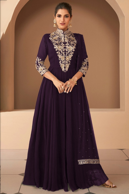 Buy Purple Mehndi Indian Dresses Online for Women in USA
