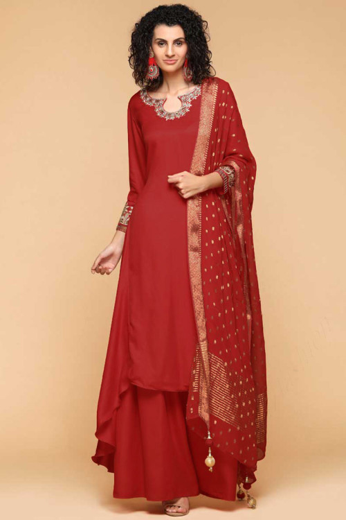 Buy Blood red dress by Nazmina at Best Price In Pakistan | Telemart
