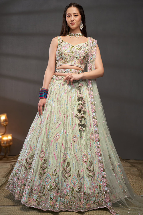 Chiffon Lehengas Buy Chiffon Lehenga Choli Online Andaaz Fashion UK