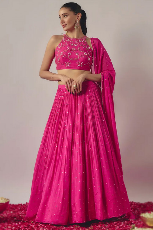 Pink lacha design top