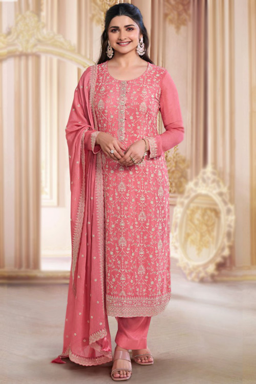 Ethnic Pink Salwar Kameez Collection of Salwar Kameez in Pink colour