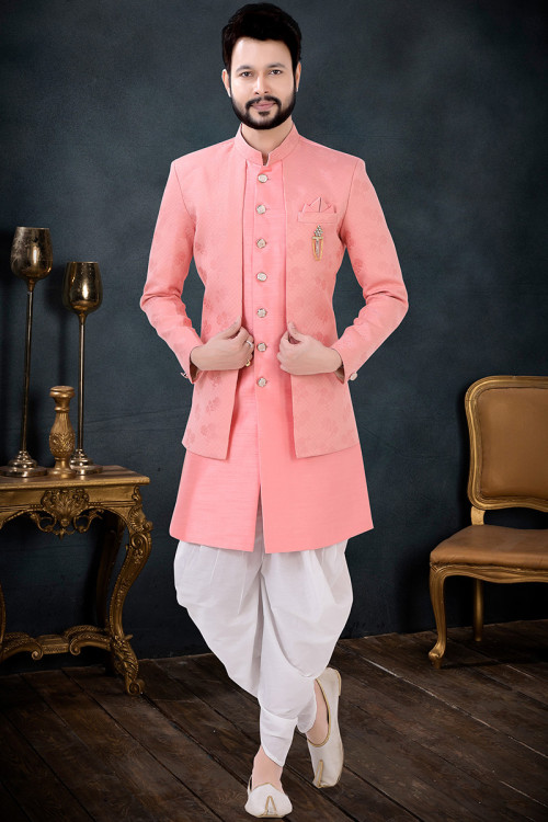 Pink Sherwani Shop Pink Sherwanis for Grooms Online in USA