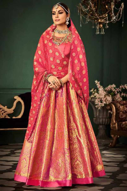 Shop Banarasi Lehengas Online for Brides in USA Andaaz Fashion