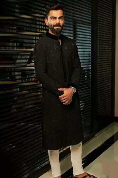 Black Kurta Pajama for Men Online AndaazFashion