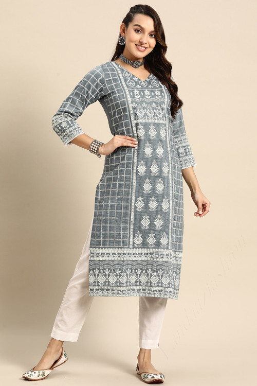 Straight cut kurtis online store