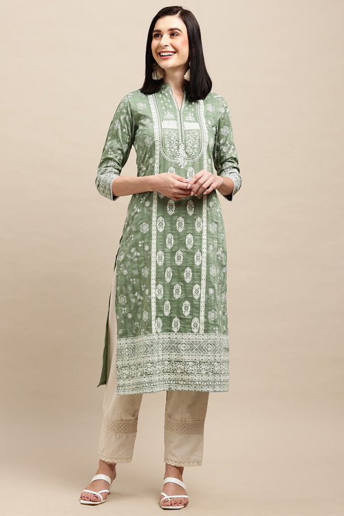 Semi sale stitched kurtis