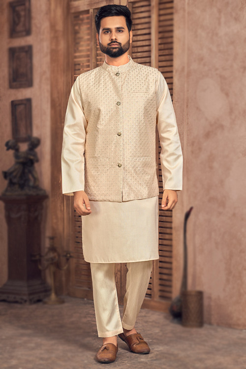 Beige kurta online shop