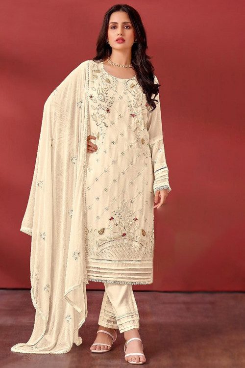 Ladies cream trouser suit clearance