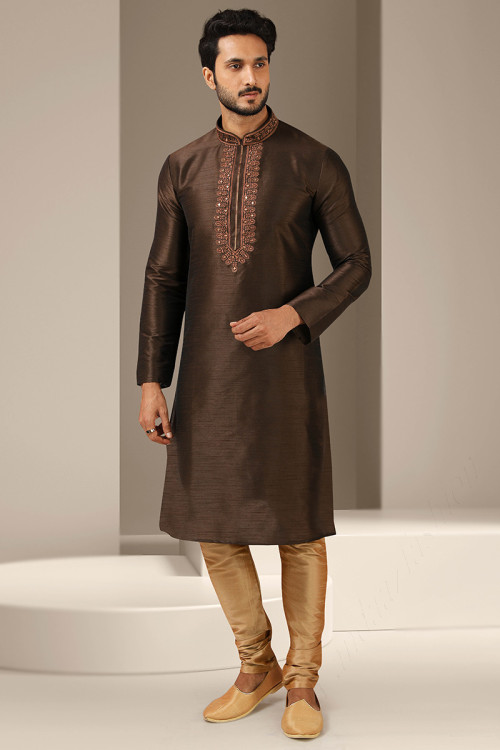 Kurta pajama chocolate colour deals