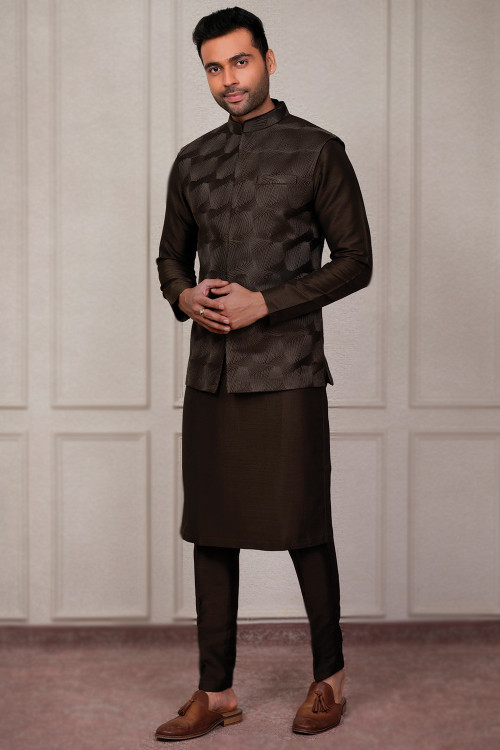 Brown Kurta Buy Brown Kurta Pajama for Men Online in USA
